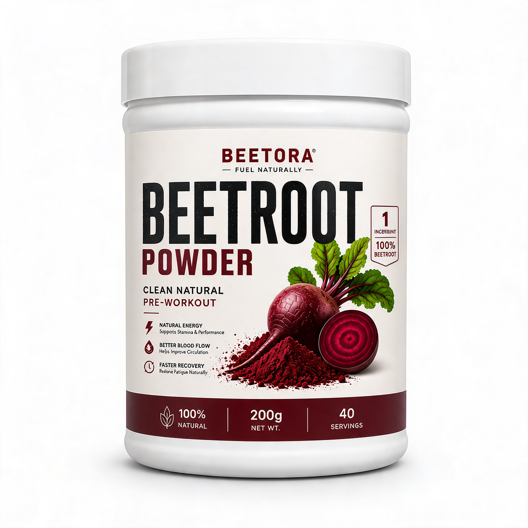 BEETORA Natural Beetroot Pre-Workout Powder